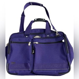 Ricardo BEVERLY HILLS Purple Travel Bag Carry On Crossbody Luggage Perfect Condi